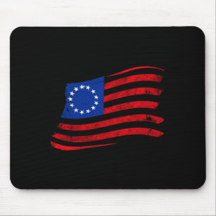 4th of july betsy ross 1776 independence usa flag mouse pad