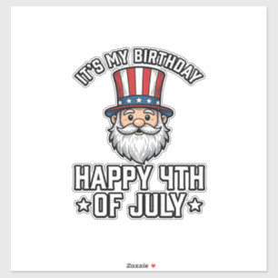 4th of July Birthday Gnome Patriotic Shirt Design_