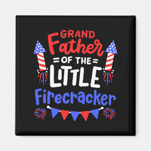 4th of july birthday grandfather of the little magnet