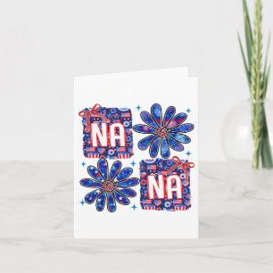 4th Of July Blessed Grandma Mimi Patriotic Coquett Card