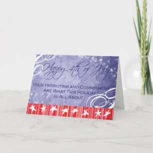 4th of July card for Our Troops