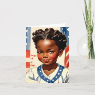 4th of July Card with Child