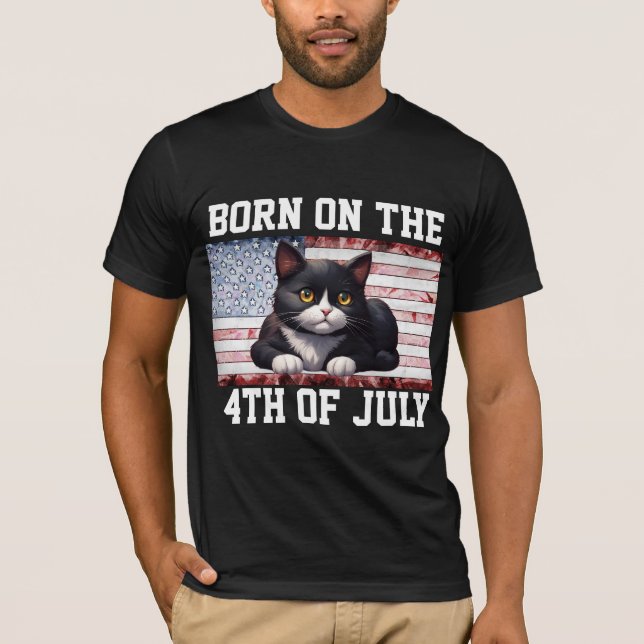 4TH OF JULY CAT T-SHIRTS (Front)
