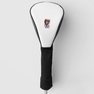 4th of July Cavalier King Charles Spaniel Dog Meri Golf Head Cover