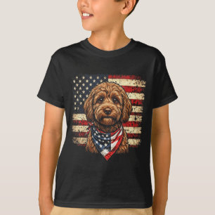 4th Of July Cavapoo Patriotic Men Women Kids T-Shirt
