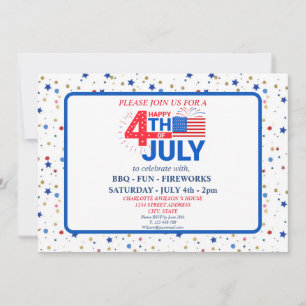 4th of July Celebration Invitation