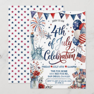 4th of July Celebration Invitation