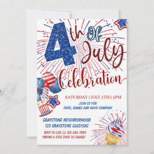4th of July Celebration Invitation