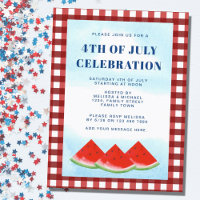 4th Of July Celebration Invitation Postcard