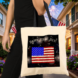 4th of July Celebration - USA flag Tote Bag