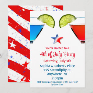 4th of July Cocktail Party Invitation