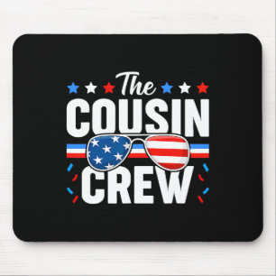 4th Of July Cousin Crew Patriotic American Family Mouse Pad