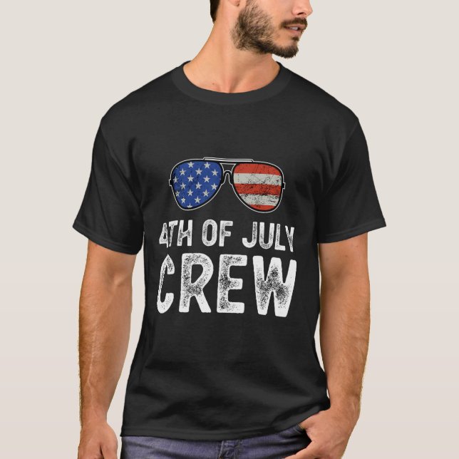 4th Of July Crew Matching Family Outfits Men Women T-Shirt (Front)