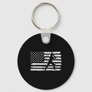 4th Of July Cricket Usa Us Flag States Vintage For Keychain