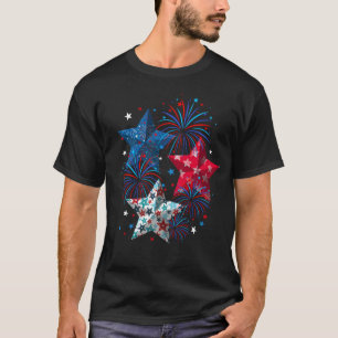 4th of July Cute USA Patriotic Stars T-Shirt