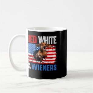 4th Of July Dachshund Dog Shirt Red White And Wien Coffee Mug