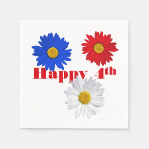 4th of July Daisies Napkin