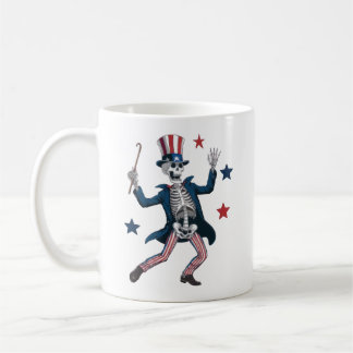 4th of July Dancing Skeleton Coffee Mug