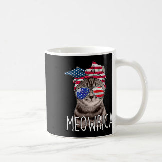4th Of July Day Of Independence Meowrica meowrica Coffee Mug