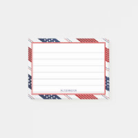  4th of July | Diagonal Stars & Stripes Pattern
