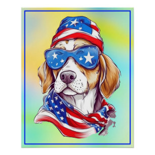 4th Of July Dog Sublimation-66361 Poster