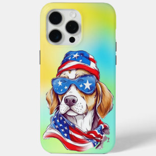 4th Of July Dog Sublimation-66361 Round Clock iPhone 15 Pro Max Case