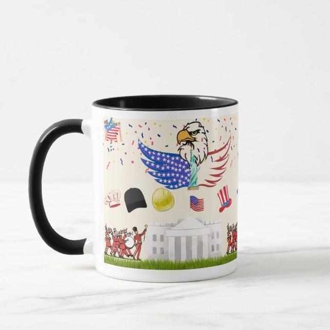 4th of July DoubleSide Print Mugs (Left)