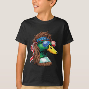 4th Of July Duck Shirt Usa Flag Funny Patriotic Du