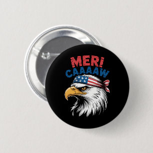4th Of July Eagle Freedom Patriotic 2 Inch Round Button