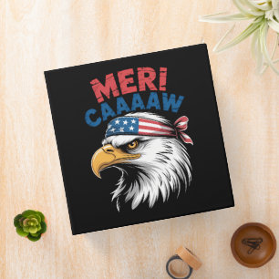 4th Of July Eagle Freedom Patriotic Binder