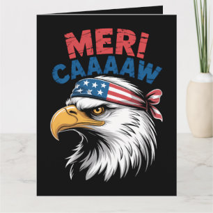 4th Of July Eagle Freedom Patriotic Card