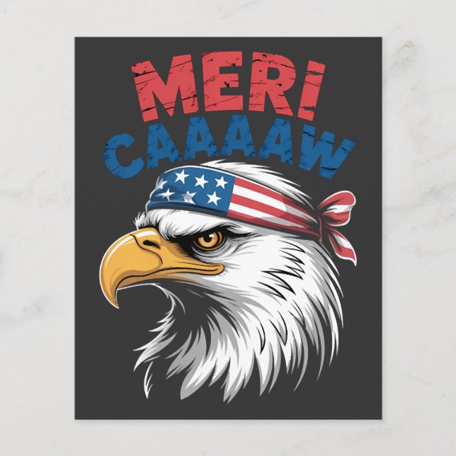 4th Of July Eagle Freedom Patriotic Flyer (Front)