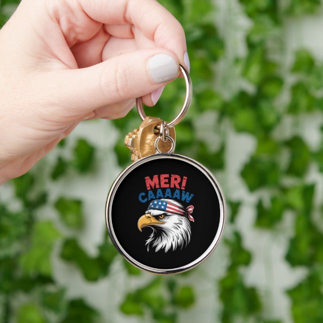 4th Of July Eagle Freedom Patriotic Keychain (Hand)