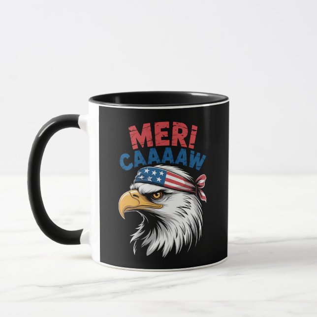 4th Of July Eagle Freedom Patriotic Mug (Left)