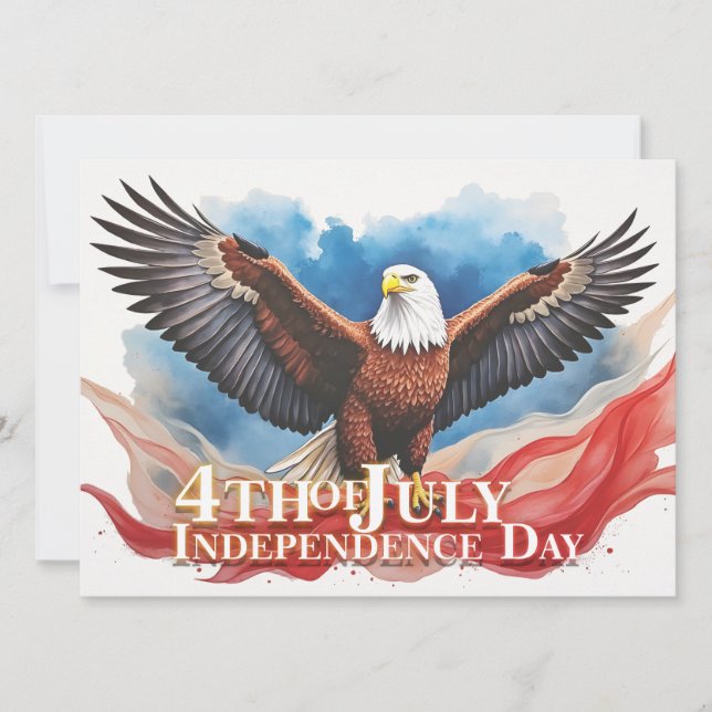 4th of July Eagle – Patriotic Art Design (Front)