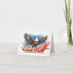 4th of July Eagle – Patriotic Art Design Card