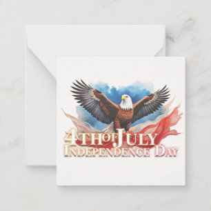 4th of July Eagle – Patriotic Art Design Card