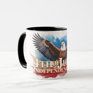 4th of July Eagle – Patriotic Art Design Mug
