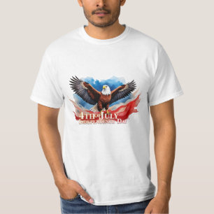 4th of July Eagle – Patriotic Art Design T-Shirt