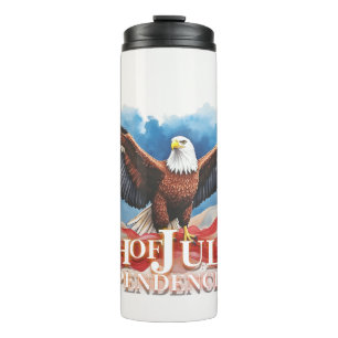 4th of July Eagle – Patriotic Art Design Thermal Tumbler