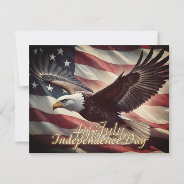 4th of July Eagle with American Flag (Front)
