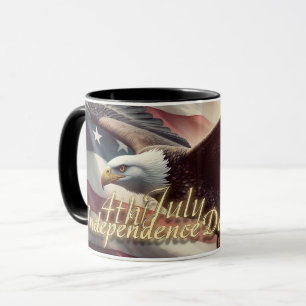 4th of July Eagle with American Flag Mug