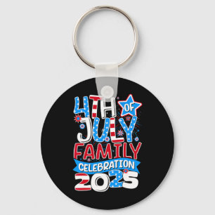 4th Of July Family Celebration 2025 Family Matchin Keychain