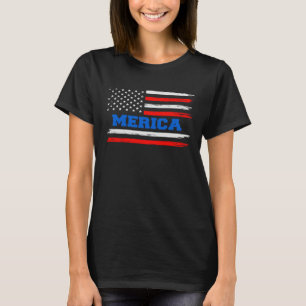 4th of July Family Matching Clothes Red Blue White T-Shirt