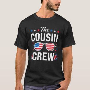 4Th Of July Family Matching Cousin Crew Sunglasses T-Shirt