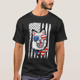 4th Of July Finnish Lapphund American Flag Patriot T-Shirt
