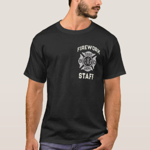 4th of July FIREWORK STAFF Boom Squad Safety Direc T-Shirt