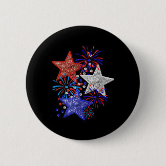 4th Of July Fireworks 2 Inch Round Button