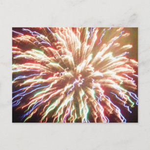 4TH OF JULY FIREWORKS BEAUTY postcard