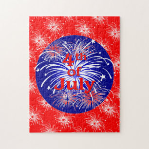 4th of July Fireworks Celebration Jigsaw Puzzle